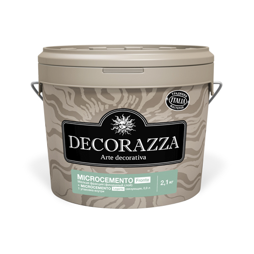 Декоративное покрытие Decorazza Microcemento Fronte + Legante МС 001 15,3 кг