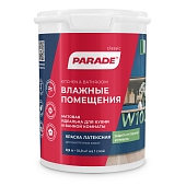 Краска влагостойкая Parade W100 Влажные помещения база С 0,9 л