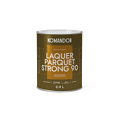 Лак паркетный Komandor Laquer Parquet Strong 90 высокоглянцевый 0,9 л