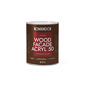 Краска фасадная Komandor Wood Facade Acryl 50 полуглянцевый база A 0,9 л