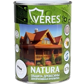 Деревозащитное средство Veres Natura белый 0,75 л