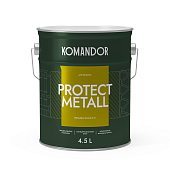 Грунт-эмаль Komandor Protect Metall 3в1 глянцевый база C 4,5 л