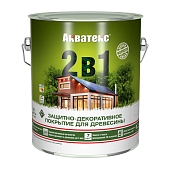 Деревозащитное средство Акватекс 2в1 калужница 2,7 л